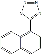 5-(1-Naphtyl)-1,2,3,4-thiatriazole Struktur