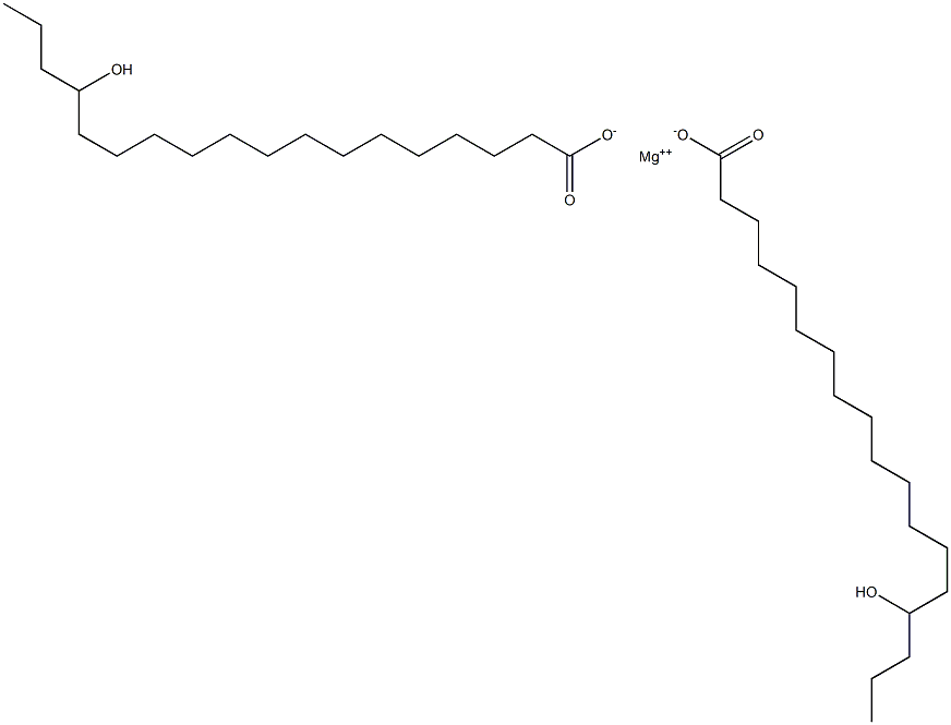 Bis(15-hydroxystearic acid)magnesium salt Struktur