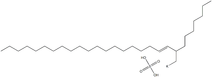 Sulfuric acid 2-heptyl-3-docosenyl=potassium ester salt Struktur