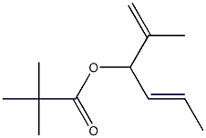 Pivalic acid (E)-2-methyl-1,4-hexadien-3-yl ester Struktur