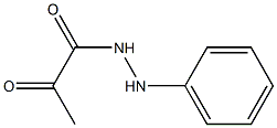 1-[2-(Phenyl)hydrazino]-1,2-propanedione Struktur