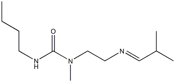 N-Methyl-N-[2-(2-methylpropylidene)aminoethyl]-N'-butylurea Struktur