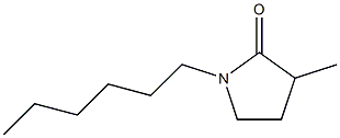 1-Hexyl-3-methyl-2-pyrrolidone Struktur