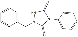 4-Phenyl-1-benzyl-1,2,4-triazolidine-3,5-dione Struktur