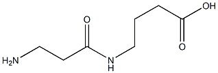 4-[(3-Aminopropionyl)amino]butanoic acid Struktur