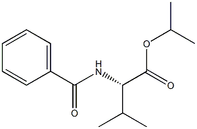 N-Benzoylvaline isopropyl ester Struktur