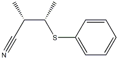 (2S,3S)-3-Phenylthio-2-methylbutanenitrile Struktur