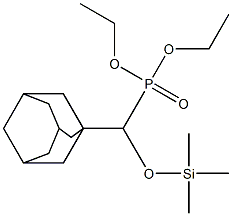 [[(Trimethylsilyl)oxy](adamantan-1-yl)methyl]phosphonic acid diethyl ester Struktur