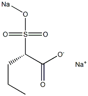 [S,(+)]-2-(Sodiosulfo)valeric acid sodium salt Struktur