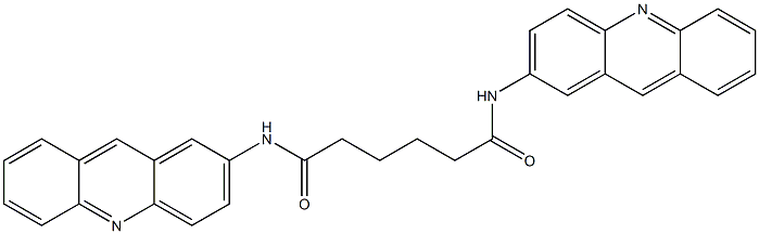 N,N'-Bis(acridin-2-yl)hexanediamide Struktur