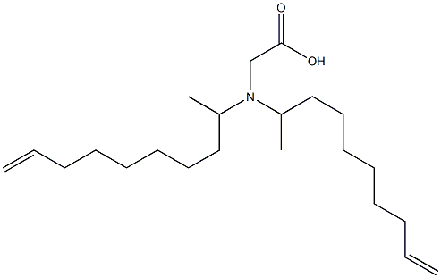 N,N-Di(9-decen-2-yl)aminoacetic acid Struktur