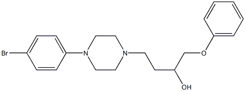 1-(Phenoxy)-4-[4-[4-bromophenyl]-1-piperazinyl]-2-butanol Struktur