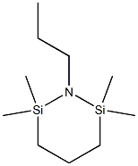 1-Propyl-2,2,6,6-tetramethyl-2,6-disilapiperidine Struktur