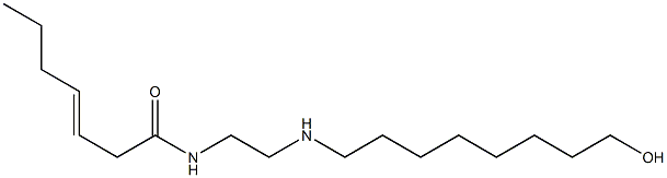 N-[2-[(8-Hydroxyoctyl)amino]ethyl]-3-heptenamide Struktur