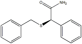 [R,(-)]-2-(Benzylthio)-2-phenylacetamide Struktur