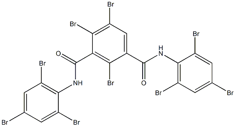 N,N'-Bis(2,4,6-tribromophenyl)-2,4,5-tribromoisophthalamide Struktur