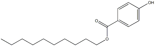 p-Hydroxybenzoic acid decyl ester Struktur