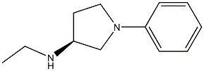 (3S)-N-Ethyl-1-phenyl-3-pyrrolidinamine Struktur