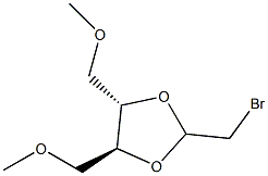 (4S,5S)-2-(Bromomethyl)-4,5-bis(methoxymethyl)-1,3-dioxolane Struktur