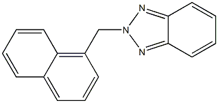 2-[(1-Naphtyl)methyl]-2H-benzotriazole Struktur