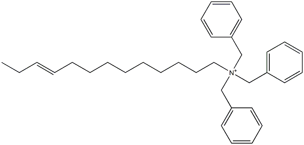 (10-Tridecenyl)tribenzylaminium Struktur