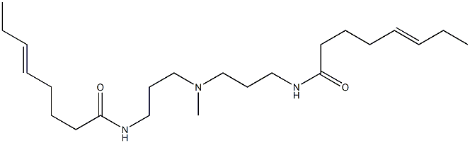 N,N'-[Methyliminobis(3,1-propanediyl)]bis(5-octenamide) Struktur