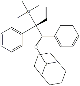 (1S,2S)-1-[(9-Borabicyclo[3.3.1]nonan-9-yl)oxy]-1-phenyl-2-(trimethylsilyl)-2-phenyl-3-butene Struktur