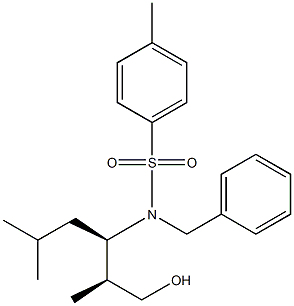 N-Benzyl-N-[(S)-1-[(R)-2-hydroxy-1-methylethyl]-3-methylbutyl]-4-methylbenzenesulfonamide Struktur