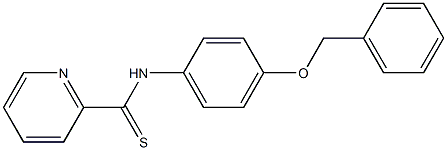 N-[4-Benzyloxyphenyl]pyridine-2-carbothioamide Struktur