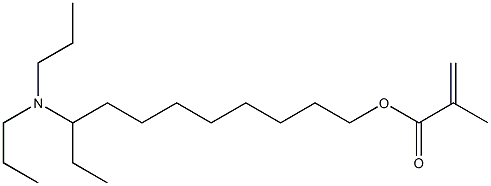 Methacrylic acid 9-(dipropylamino)undecyl ester Struktur