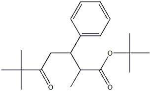 3-Phenyl-2,6,6-trimethyl-5-oxoheptanoic acid tert-butyl ester Struktur