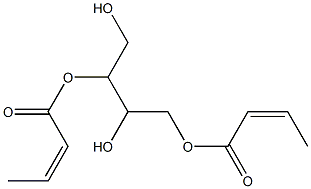 1,2,3,4-Butanetetrol 1,3-bisisocrotonate Struktur