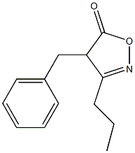 3-Propyl-4-benzylisoxazol-5(4H)-one Struktur