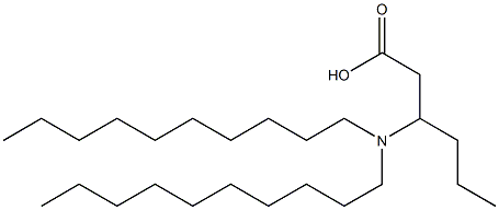 3-(Didecylamino)hexanoic acid Struktur