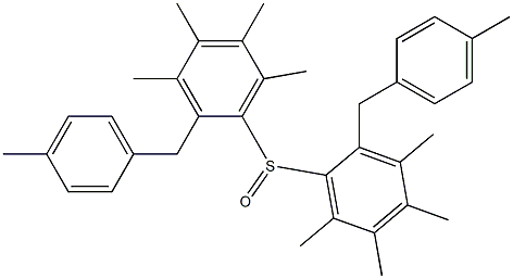 p-Tolyl(pentamethylphenyl) sulfoxide Struktur