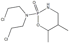 Tetrahydro-2-[bis(2-chloroethyl)amino]-5,6-dimethyl-2H-1,3,2-oxazaphosphorine 2-oxide Struktur