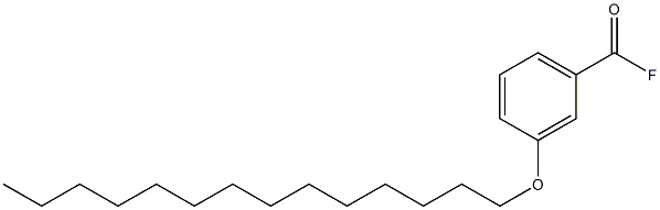 3-(Tetradecyloxy)benzoyl fluoride Struktur