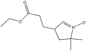 3,4-Dihydro-2,2-dimethyl-4-[2-(ethoxycarbonyl)ethyl]-2H-pyrrole 1-oxide Struktur