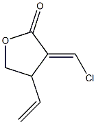 4,5-Dihydro-3-chloromethylene-4-ethenylfuran-2(3H)-one Struktur