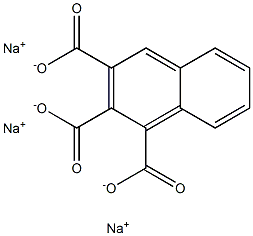 1,2,3-Naphthalenetricarboxylic acid trisodium salt Struktur