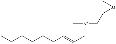 N,N-Dimethyl-N-(2-nonenyl)-2-oxiranemethanaminium Struktur