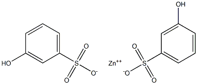 Bis(3-hydroxybenzenesulfonic acid)zinc salt Struktur