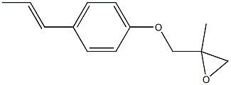 4-(1-Propenyl)phenyl 2-methylglycidyl ether Struktur