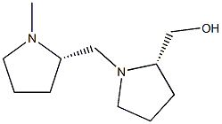 (2S)-1-[[(2S)-1-Methylpyrrolidine-2-yl]methyl]pyrrolidine-2-methanol Struktur