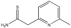 6-Methyl-2-pyridinethioacetamide Struktur