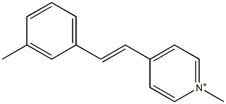 4-(3-Methylstyryl)-1-methylpyridinium Struktur