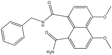 N-Benzyl-4,5-dimethoxy-1,8-naphthalenedicarboxamide Struktur