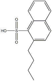 2-Butyl-1-naphthalenesulfonic acid Struktur