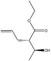 (2S,3S)-2-Allyl-3-hydroxybutanoic acid ethyl ester Struktur