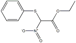 (Phenylthio)(nitro)acetic acid ethyl ester Struktur